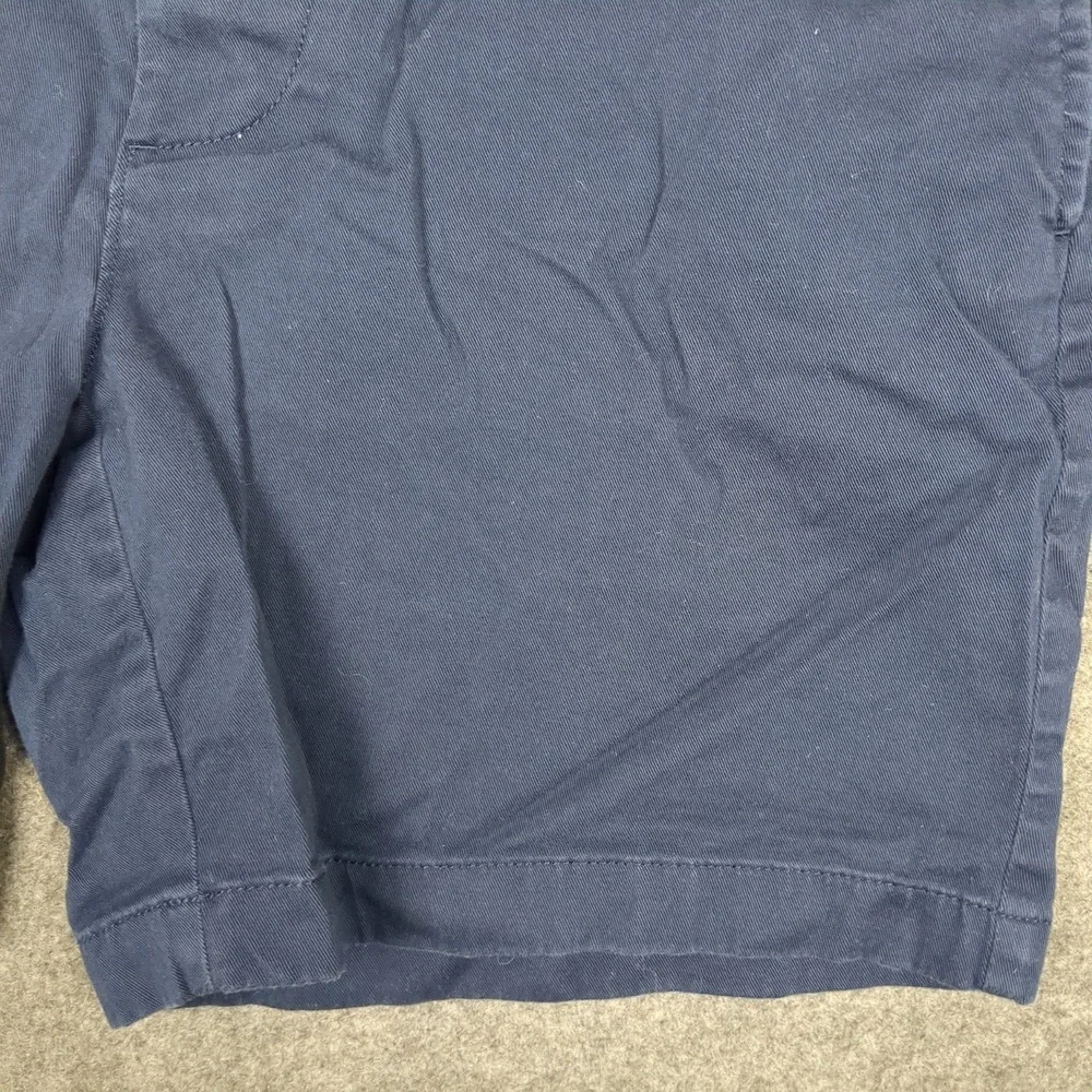 J Crew Mens Navy Chino Shorts 7 Inch Inseam Size 35‎ Flat Front Casual